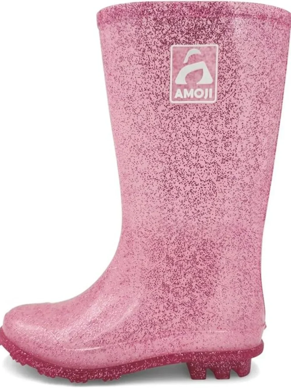 Glitter Waterproof Rain Boots for Girls - Easy On Rubber Boots (Kids Sizes)